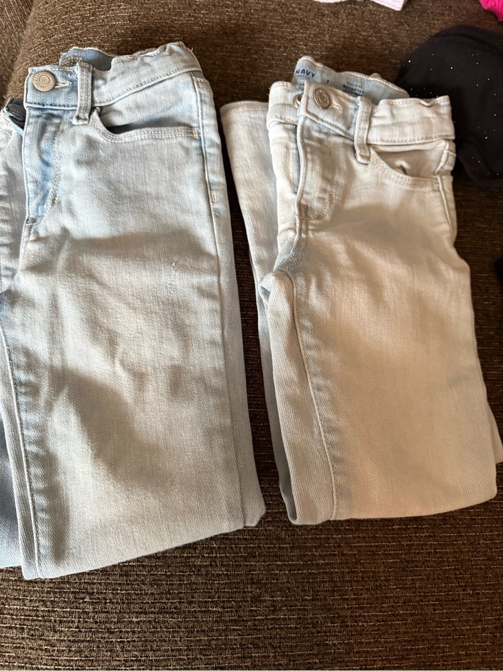 Old Navy Light Wash Kids Jeans - Pair